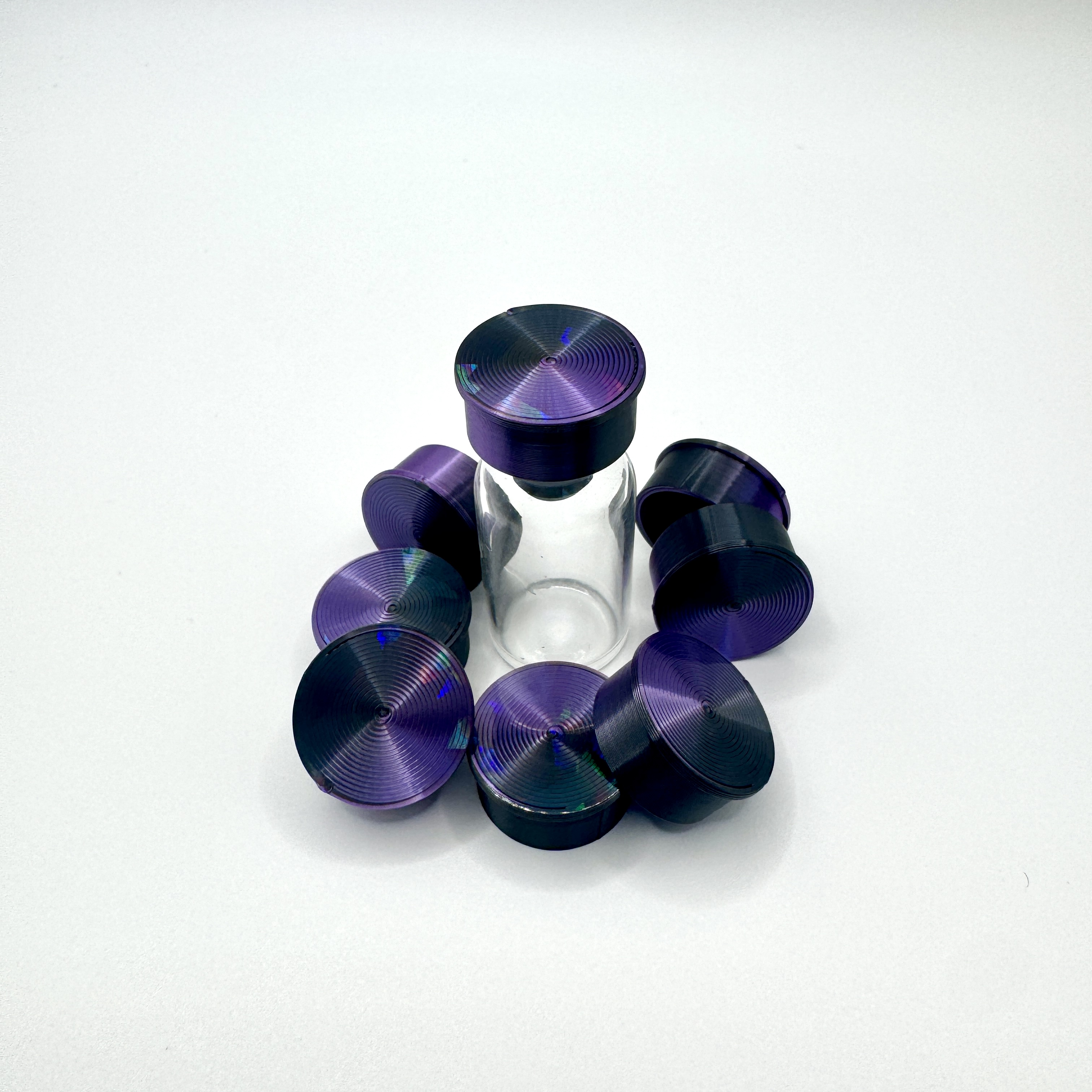 Silk Black Purple cap