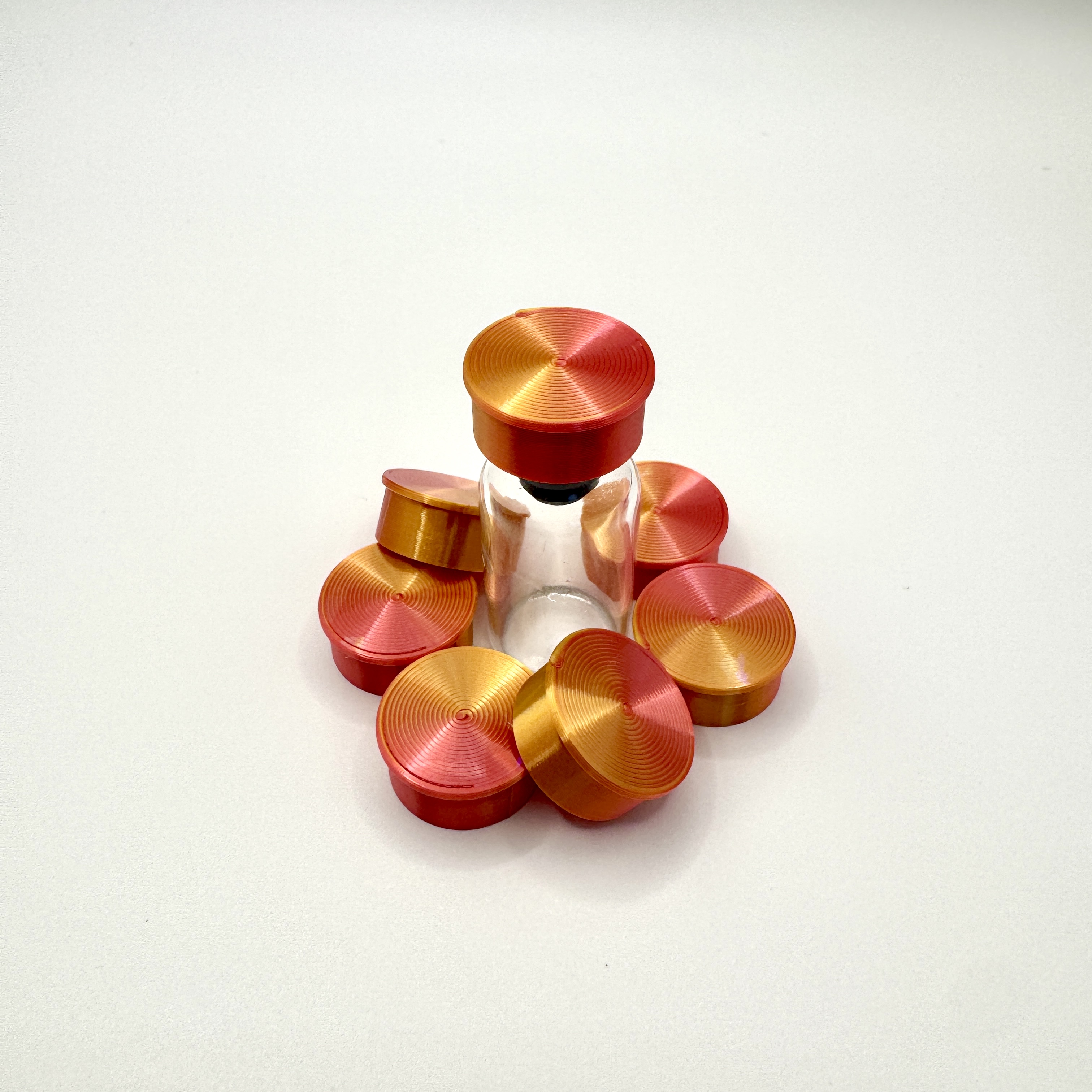 Silk Red Gold cap